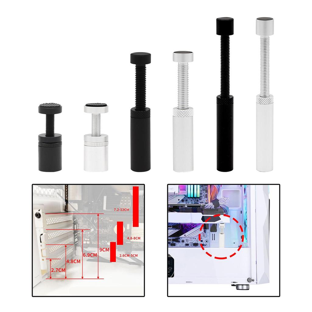 Telescopic Graphics Card Holder Lightweight Vertical Mount GPU Stand for Desktop