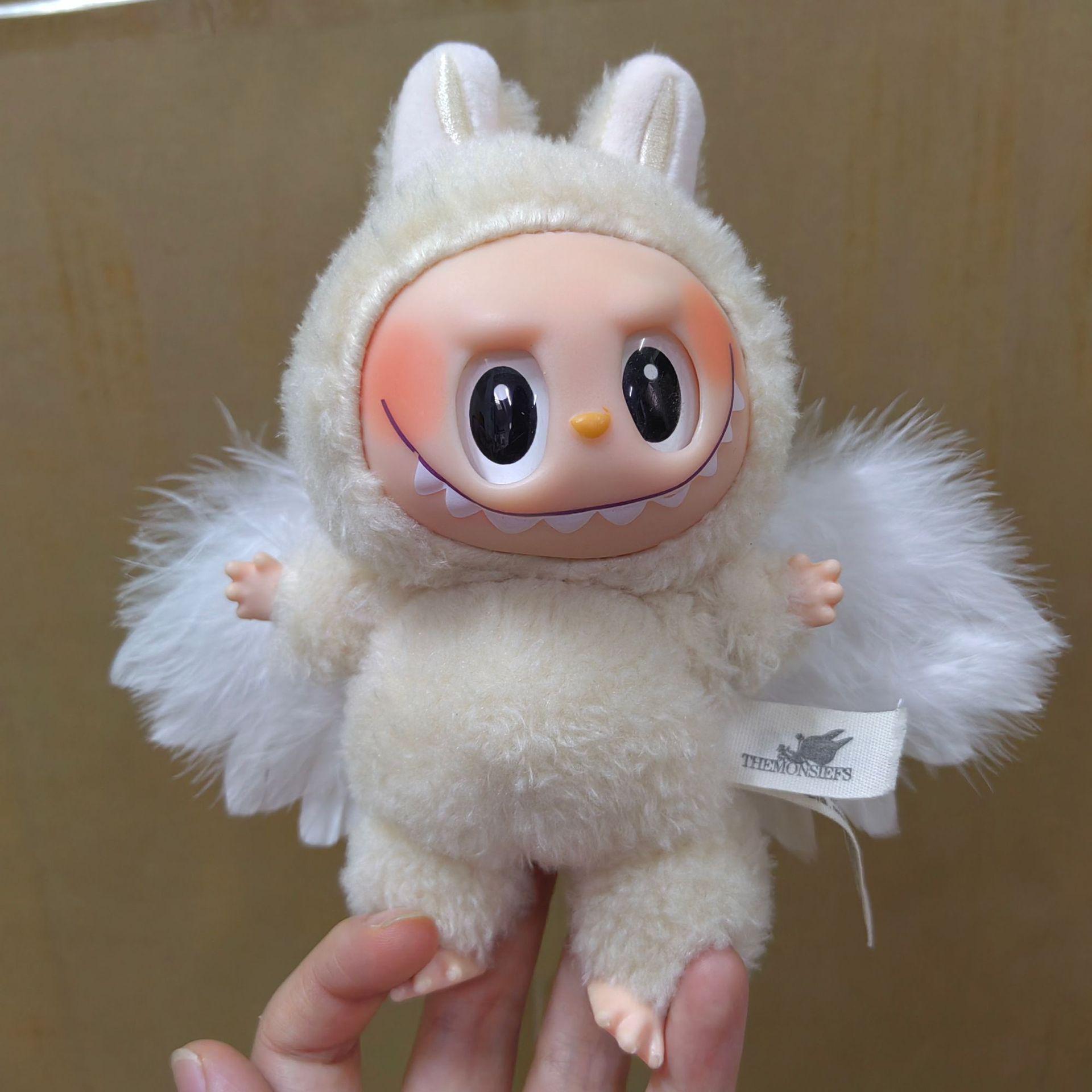 

Cotton Doll Angel Wings Plush Clothes for 6-Point BJD Child s Toy White