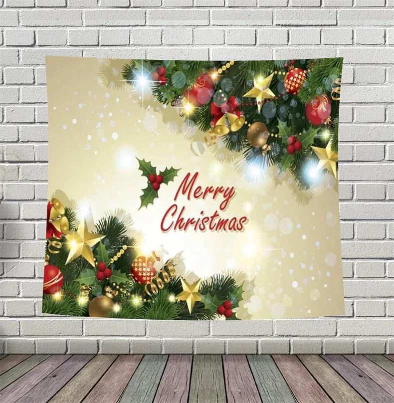 Рождественский простой креативный гобелен для гостиной — фото 8