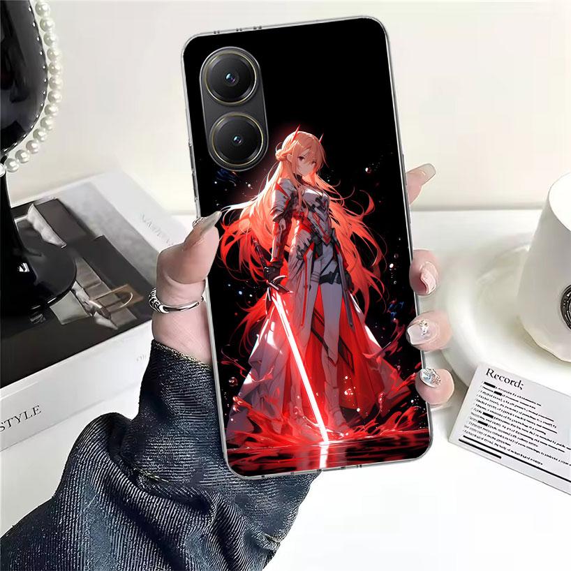 

Sword Art Online Юки Асуна Мягкий чехол для телефона для Xiaomi Redmi 15C 15 13C 13 Poco X5 X6 X7 F7 Ultra M7 12C 12 10 10C 9C 9A 9T 9 F Redmi 9