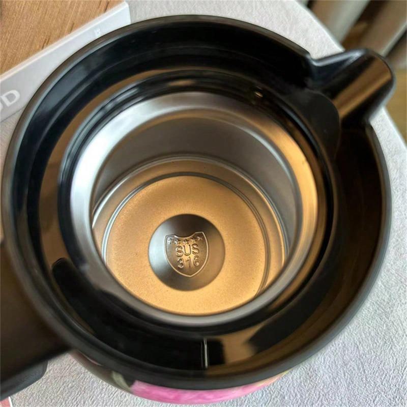 800ml Retro Floral Kitchen Tea Kettle Stainless Steel Hot coffee Pot Insulated Teapot Infuser Thermal Insulation Pots for Home