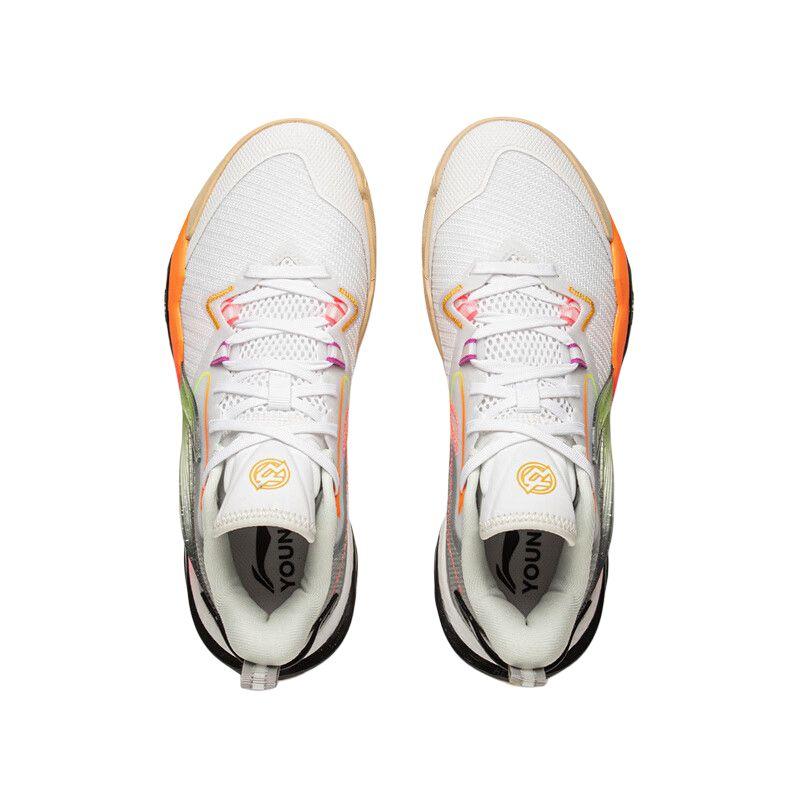 Li Ning Childrens Pioneer Team 5 Fabric Comfortable Soft Non-Slip Wear-Resistant Low-Top Basketball Shoes Men Sneaker YKBV006-3