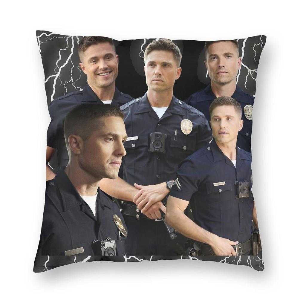 Tim Bradford The Rookie Pillowcase Printing Polyester Cushion Cover Decorative Pillow Case Cover Seat Square 40X40Cm