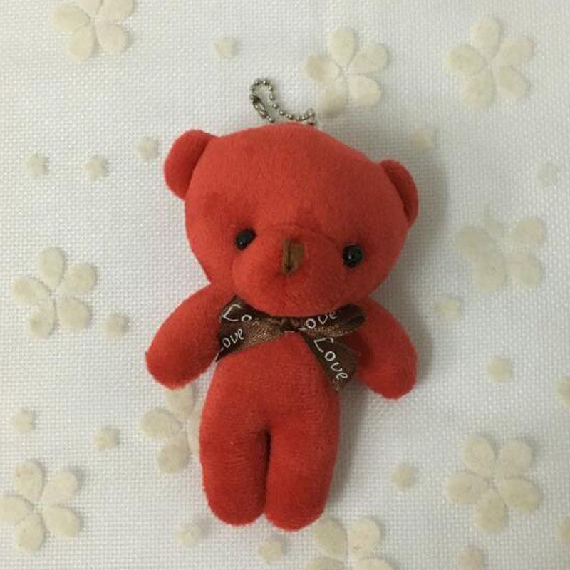 10CM Wedding Bear Stuffed Plush Toy Accessories Plush Toy Bear Key Chain Plush Toy