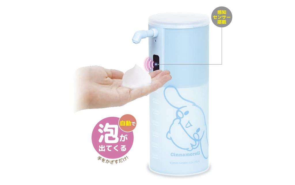 Sanrio Characters L Auto Soap Dispenser L Uses 4 AAA Batteries L Hand Wash L Sanrio L My Kuromi L Automatically Produces Bubbles L Cinnamo, Melo,