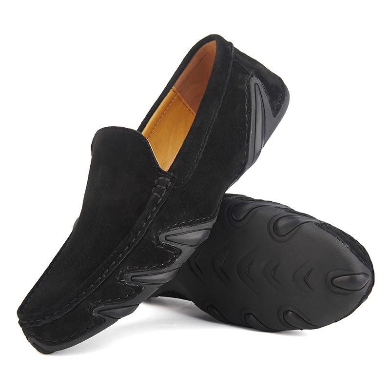 

Модные мужские туфли ручной работы на плоской подошве для клуба, повседневная обувь из кожи, модные мужские офисные туфли, универсальные классические мокасины, удобные мужские туфли для вождения 41 чёрный
