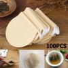 100Pcs Round Tea Bags Non Woven Fabric Disposable Filter The Debris For Making Tea Coffee Herbal Tea Condiment Perfume Bag