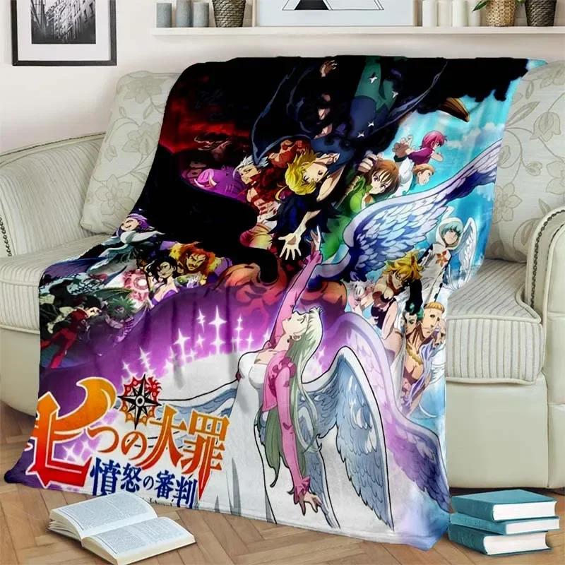 Coperta leggera con motivo dei Sette Peccati Capitali Calda Morbida Coperta Multiuso per Tutte le Stagioni e le Feste