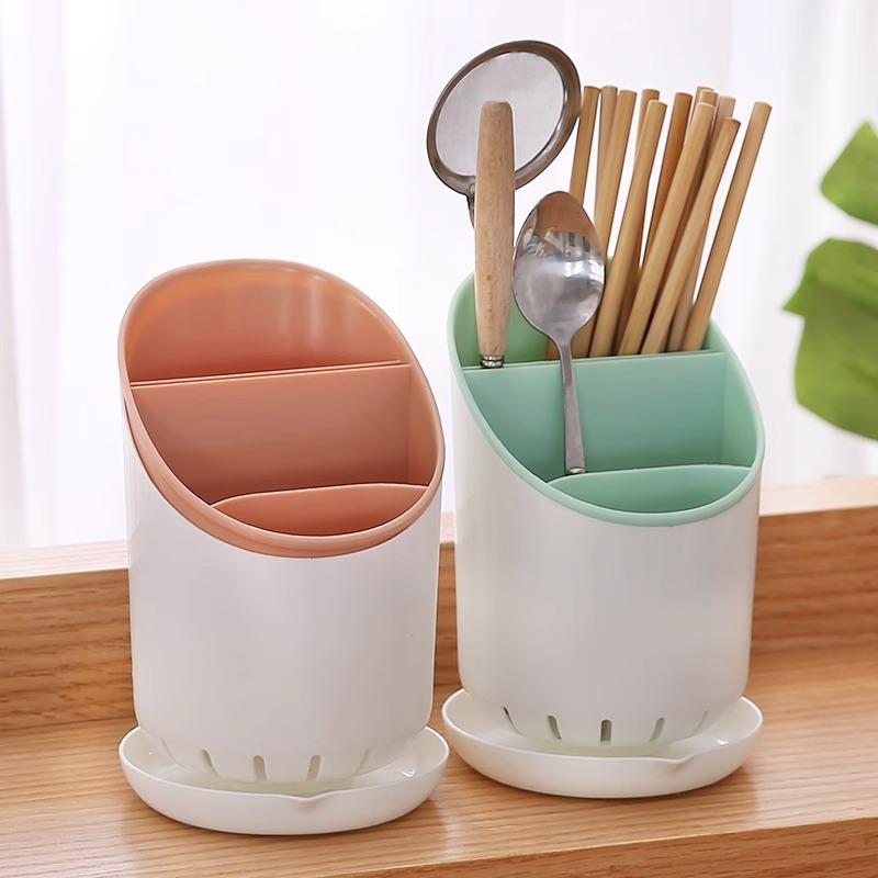 Kitchen Chopstick Holder Draining Tableware Storage Box Spoon and Fork Rack Plastic Chopstick Basket Chopstick Rest, Chopstick Cage