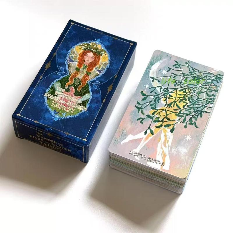 86 Sheets 10.3X6Cm Cartoon Tarot Cards The Whisper Of Stars And Garden Tarot Deck Based On Rider Waite System
