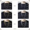 [ZIYMU] French Rope Chain Necklace, Surgical Stainless Steel 316L, Width 3mm, 5mm, 7mm, Length 50cm, 60cm, 70cm, 2 Colors, n03 (3mm width/Gold, 70cm)