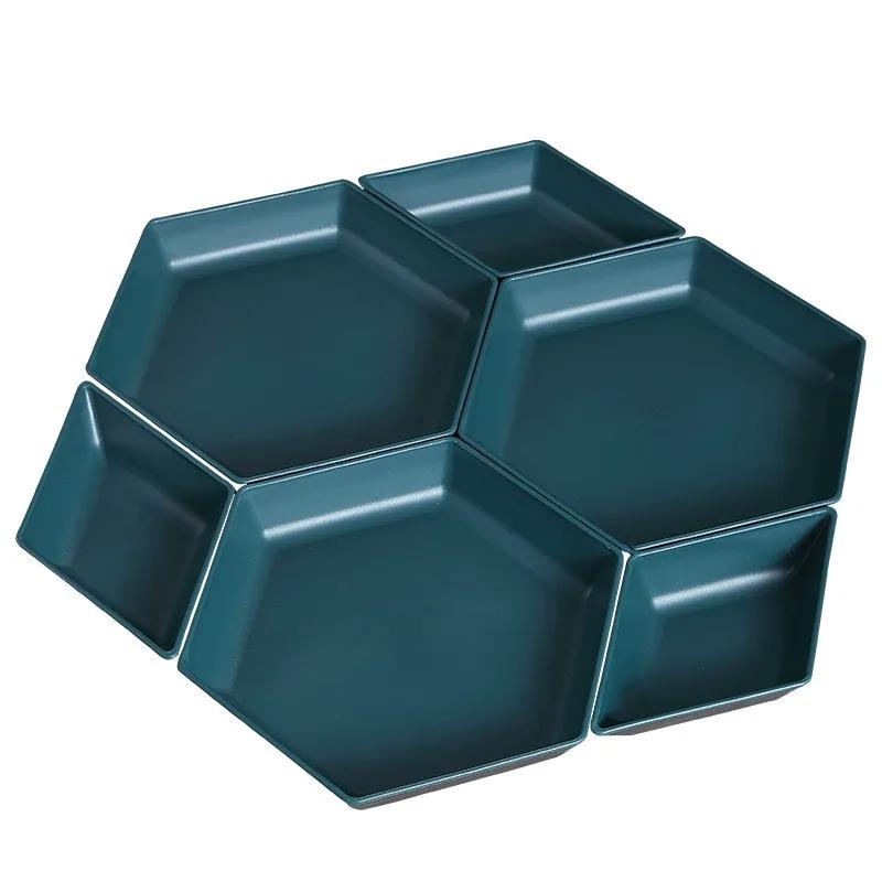 Wheat Straw Plate Dinnerware Dining Plate Set Plastic Plates Cake Dish Salad Plate Picnic Dishes Unbreakable Dishwasher Safe