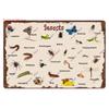 Funny Plants Metal Tin Sign Vintage English Flowers Retro Fruits Butterflys Animals Wall Poster Home Plates WY