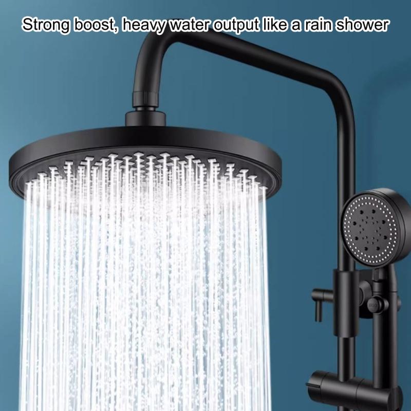 Water Saving Shower Head Featuring Advanced Pressure Boosts & Large Sprays Surfaces for Efficient Rinsing Use