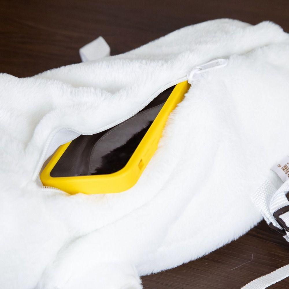 Plushie Doll Seal Plush Schoolbag Cute White Sea Lion Plush Bag Lovely Stuffed Backpack Baby Kids