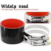 ID 4 Inch(102Mm) High Temperature 4-Ply Reinforced Straight Silicone Hose Performance Coupler With 2Pcs T-Bolt Clamps Suitable High Level Turbo Pipe