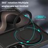 Applicable To Samsung ZFold8 Mobile Phone Case Leather 360 Rotating Magnetic Suction Bracket ZFold8Ultra Folding Protective Case