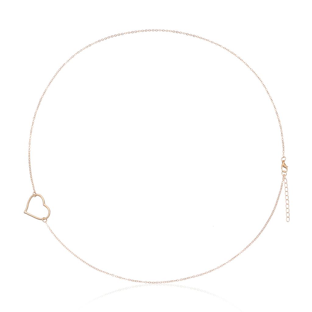 Women New Fashion Sexy Peach Heart Waist Chain All-match Simple Swimsuit Party Body Chain BD7002