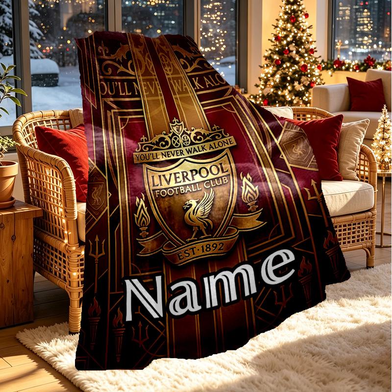 Custom Name Personalized LFC Print Blanket, Home Decor, Bedroom, Sofa, Camping, Couch, Gifts for Birthday Christmas