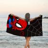 1pc Spider Man1 Beach Towel with Custom Name, Beach/Swimming/Bath/Picnic/Camping Towel, Suitable for Seaside Beaches
