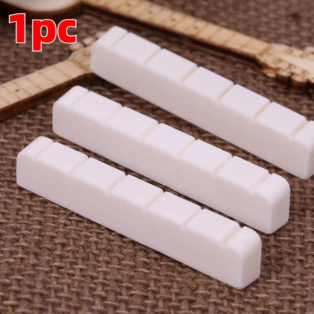 

1PC 6 String Bone Classical Guitar Bridge Saddle or Nut White Bone Bridge Replacement Parts Real Bone Guitar Nut Saddle
