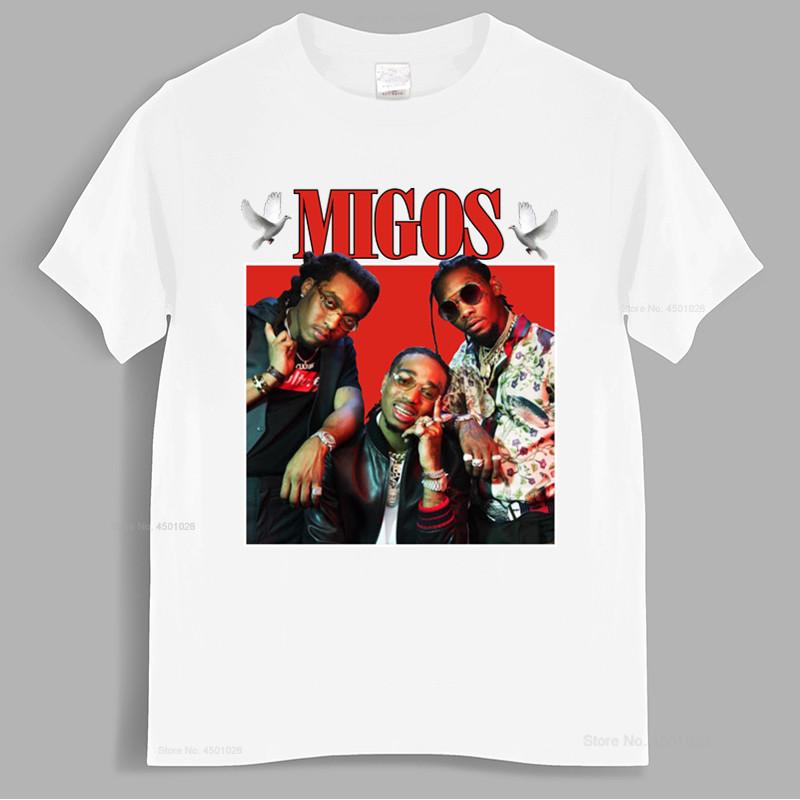 Migos 90s Vintage Unisex Black Tshirt Unisex t shirt cotton tshirt Unisex summer fashion tshirt euro size L