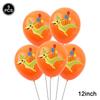 Geschirr-Ballon-Set mit Cartoon-Dinosaurier-Motiv, für Kindergeburtstage, Einweggeschirr, Veranstaltungsort-Dekoration, Fotografie-Requisiten