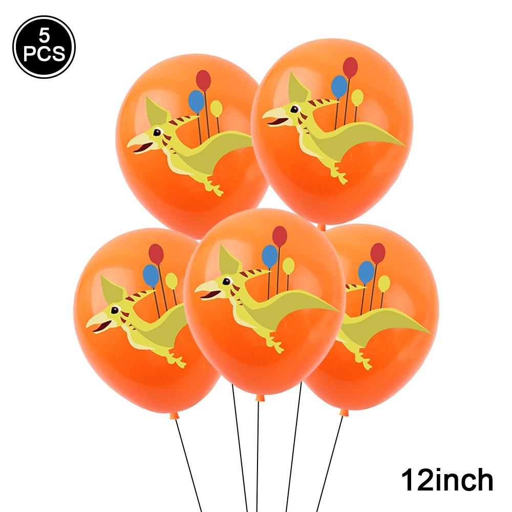 Geschirr-Ballon-Set mit Cartoon-Dinosaurier-Motiv, für Kindergeburtstage, Einweggeschirr, Veranstaltungsort-Dekoration, Fotografie-Requisiten