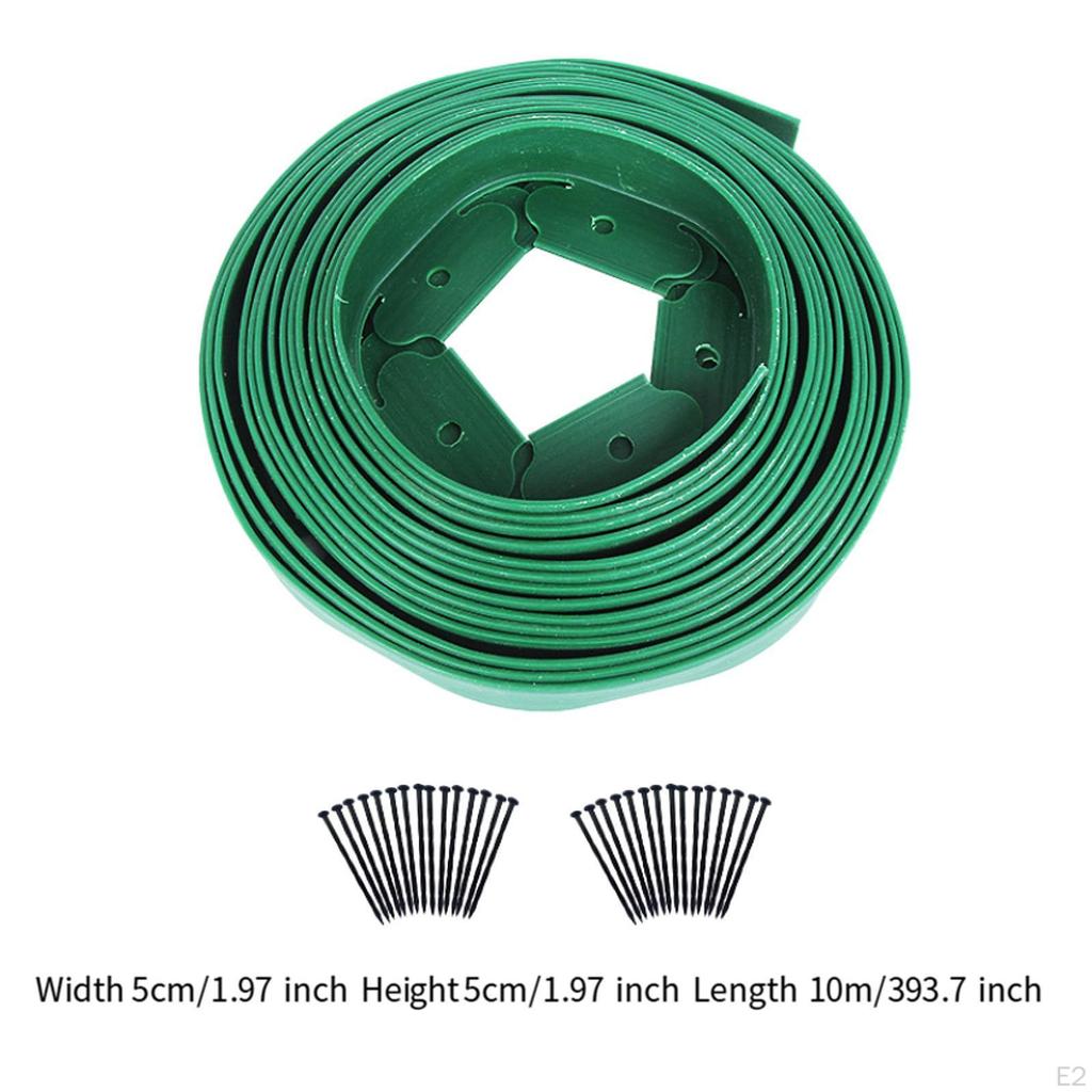 Garden Edging Border Accessory Coil for Yard Landscaping Plant Green 5cmx5cm