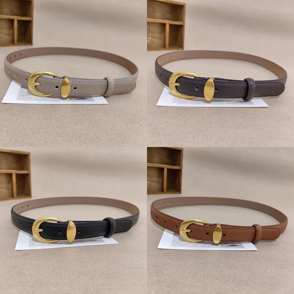 Womens Genuine Leather Belt With Alloy Buckle For Casual And Office Wear