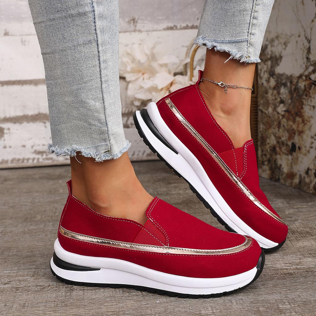 Fashion Women Sneakers Spring Autumn Fashion Platform Shoes Women Slip on Elegant Loafers Shoes Comfortable Large Size Sneakers Women
