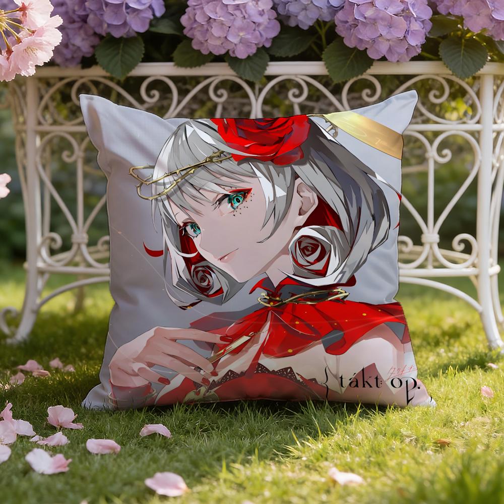 Anime T-Takt Op. Destiny Cushion Cover Home & Car Dual-Scene Pillow Cover: Reversible for Premium Comfort