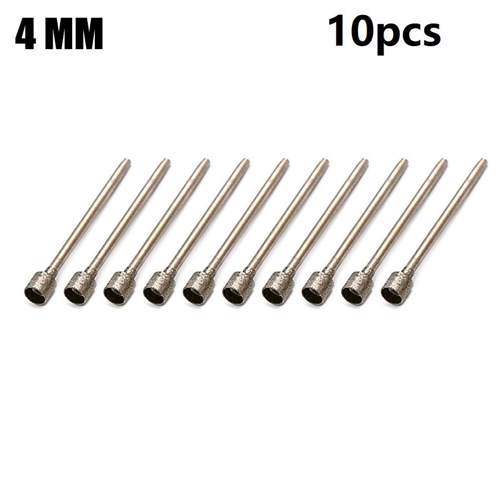 Drill Bit Bit Rotary Diamond Sleeve Shape 1-4mm 10Pcs