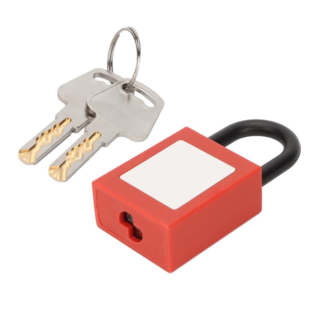 25mm Lockout Tagout Lock Nylon Shackle Safety Padlock with Keys for Industrial Equipment