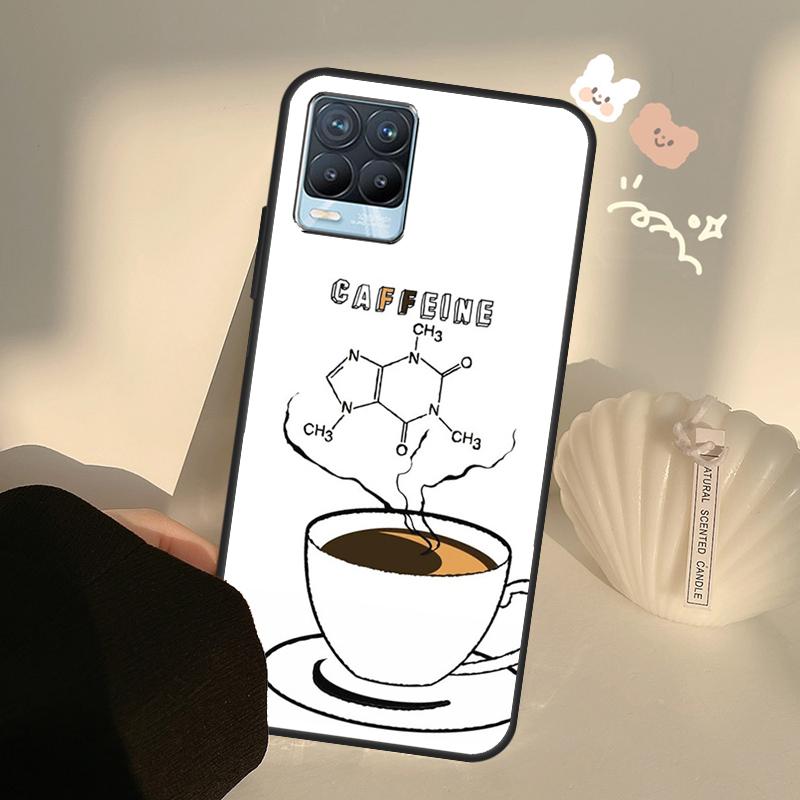 Science Chemistry Caffeine Case For Realme C71 C63 C61 C55 C51 C53 C25 C65 C67 C75 11 12 13 14 15 Pro Plus GT6 GT7 Pro