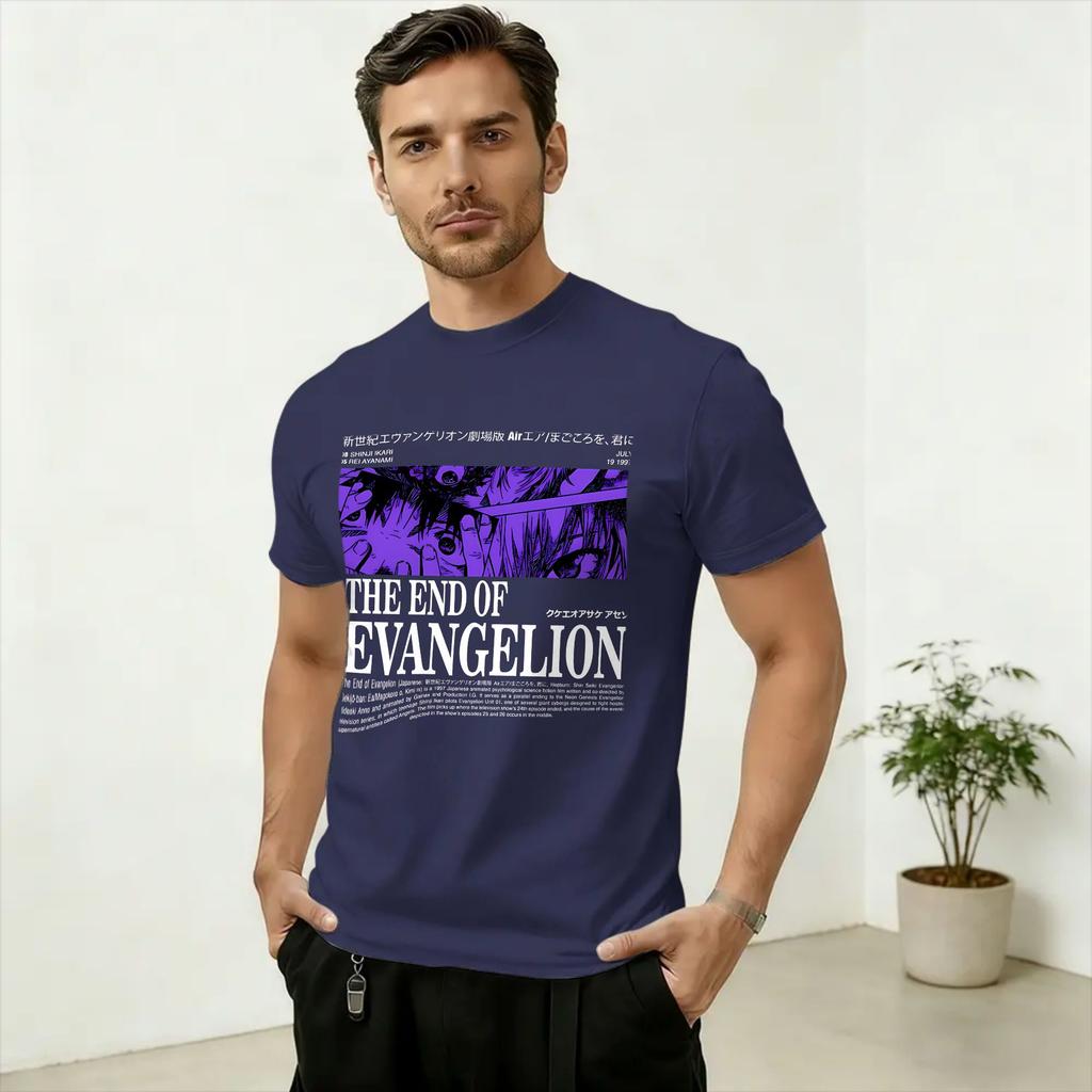 Unisex Evangelions EVA T Shirt 100 Cotton Clothing Vintage Short Sleeve Round Neck Tee Shirt Plus Size TShirts