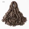 Fashion Muslim Cotton Rayon Modal Hijab For Women Headscarf Long Shawls Islam Hijab Turbans Head Wrap Solid Fringe Scarves