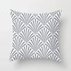 Gray Geometric Printing Sofa Cushion Cover Pillowcase Home Decor Party Car Bedding