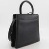 LOEWE Barcelona Handbag 2WAYShoulder black Embossed Leather Women Used