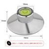 Preffair Disc Record Turntable LP Vinyl Vibration Turntable Stabilizer Stabilizer, Weight, Clamp, Damper, (110g, Silver)