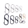 10Pcs S Hooks Eco-Friendly Metal Key Clip Camping Secure Backpacks Fastener Carabiner Keychain Stable Wilderness Survival Tools
