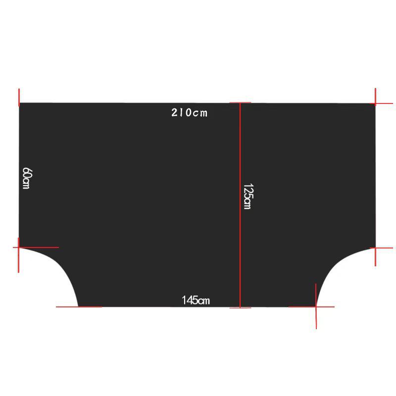 Magnetic Car Snow Shield: Front Windshield Cover, Sunshade, Anti-Frost, Antifreeze Half Cover. 210x125 cm серебряный