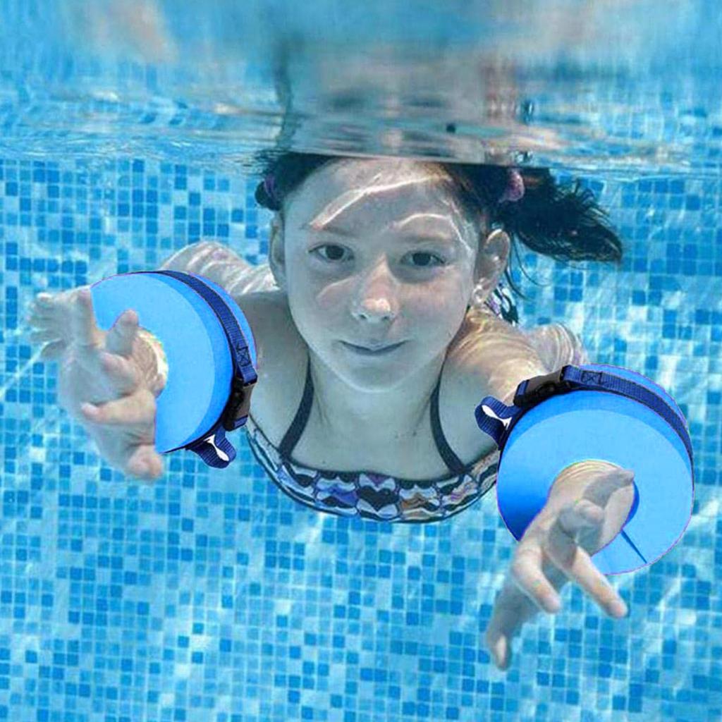 2pcs Foam Swimming Float Ring Water Aerobics Exercise Aquatic Cuff for Ankle Arm Premium EVA Aquatic Training tools