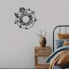 1pc Iron Sun Planets Wall Decor 11.81 Inch Solar System Sculpture for Indoor Outdoor Farmhouse Living Room Garden Patio Educational Astronomy Art