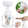 250ml Square Flower Foam Bottle 2026 Soccer Refillable Lotion Container Leakproof Travel Pump Bottle for Skincare Sports Fan Gif