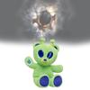 Alien Green Bear Cute Cartoon Plush Toy Durable Short Childhood Doll Collection