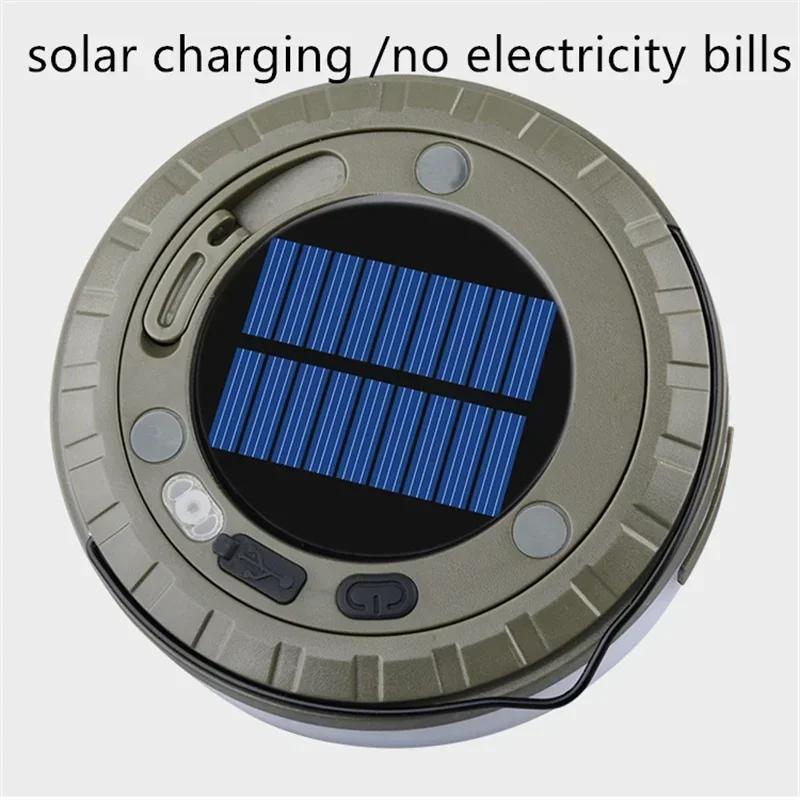 Outdoor Camping String Light with 5 Modes Rechargeable String Light Camping 2 In 1 Waterproof Portable USB Camping Lights for Camping Yard Party Decor