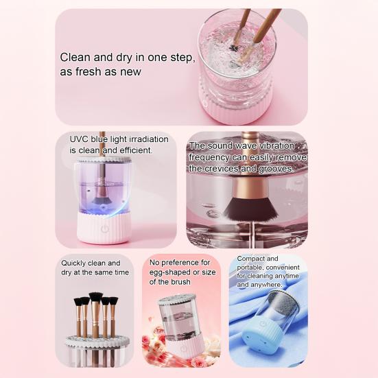 Elektryczny Czyścik do Pędzli do Makijażu USB Automatyczna Maszyna do Czyszczenia Pędzli Kosmetycznych Wielofunkcyjny Do Wszystkich Rozmiarów Pędzli do Makijażu Narzędzia do Mycia