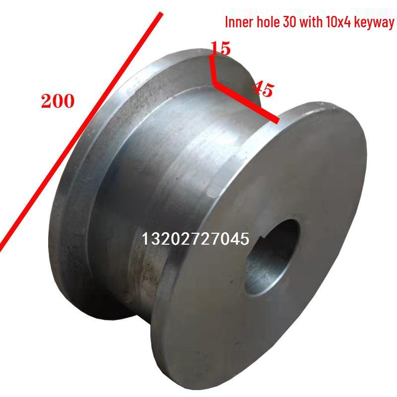 Electric Rail Cart Drive Wheel with Keyway - Internet Celebrity AGV Pulley Train Wheel