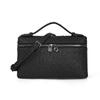 First-layer Cowhide Ostrich Pattern Lunch Box Bag High-quality Leather Women's New Style Handbag Cross-body Cosmetic Single Shoulder